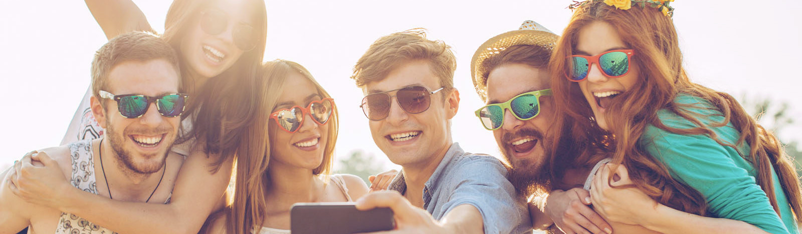 friends taking a selfie