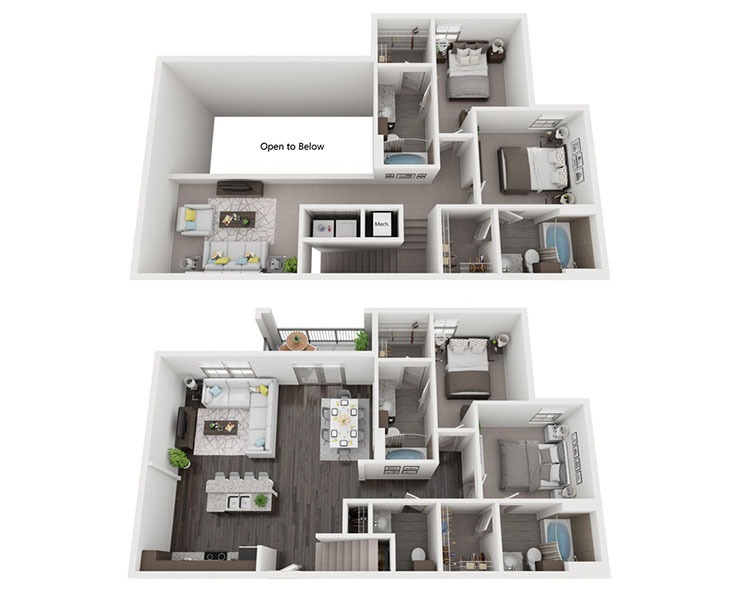 The Cypress - 4x4.5 Floor plan