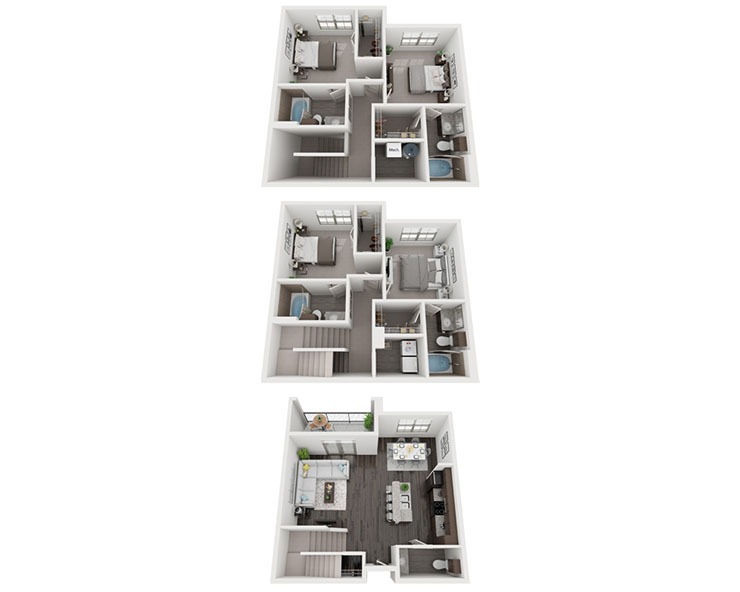 The Catahoula - 4x4.5 Floor plan