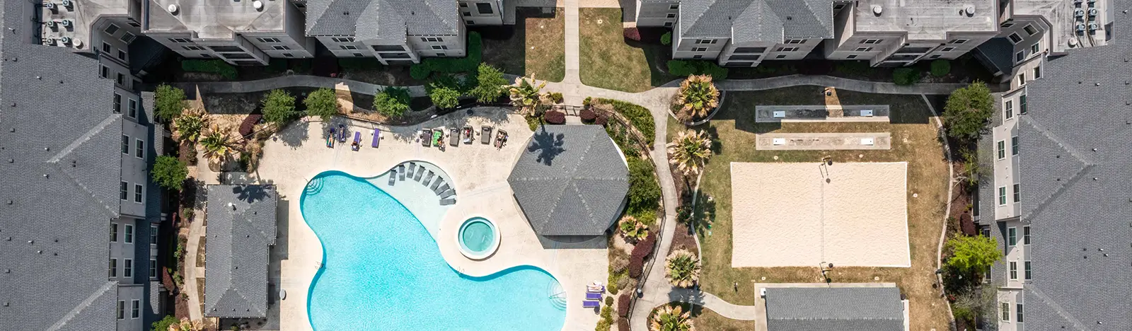 resort style pool